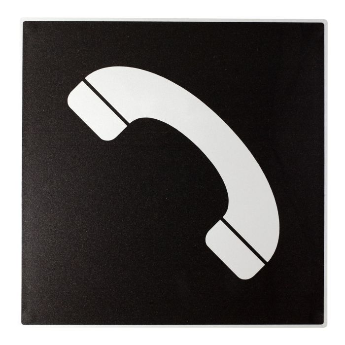 Plaque de porte Téléphone - Europe design 200x200mm - Novap