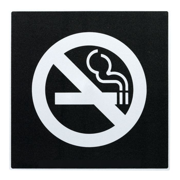 Plaque de porte Défense de fumer - Europe design 200x200mm - Novap