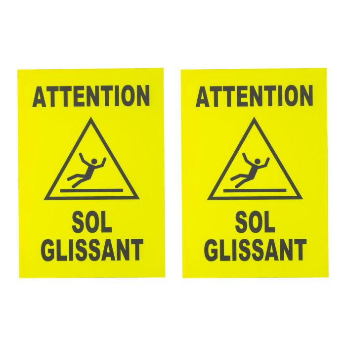 Lot de 2 plaques modulable jaune fluo - Sol glissant - Novap