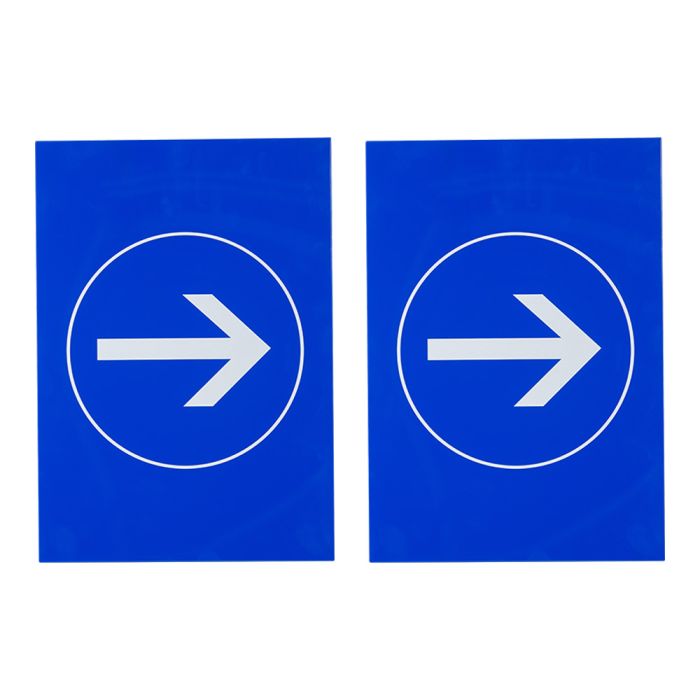Lot de 2 plaques modulable bleue - Sens obligatoire - Novap