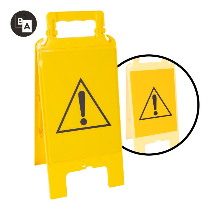 Chevalet modulable jaune - Danger - Novap