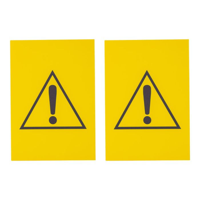 Lot de 2 plaques modulable jaune - Danger logo seul - Novap