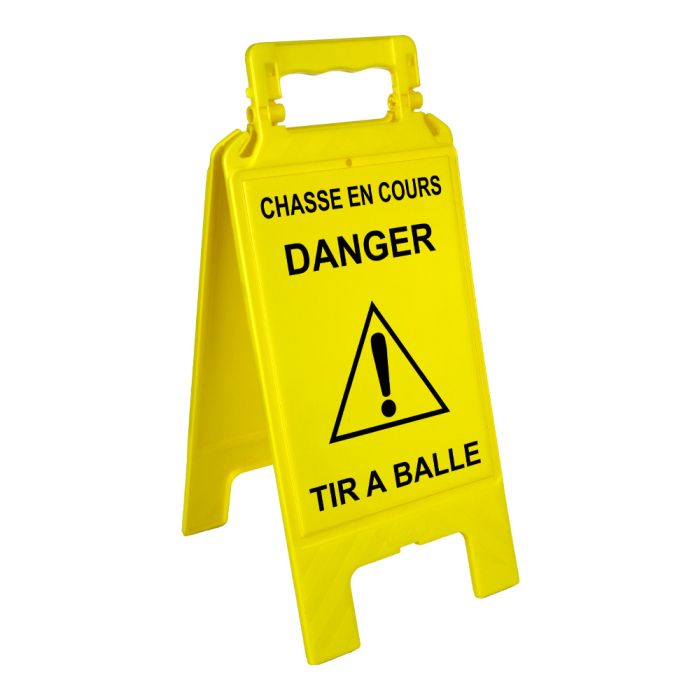 Chevalet Chasse en cours Danger tir à balles - Novap