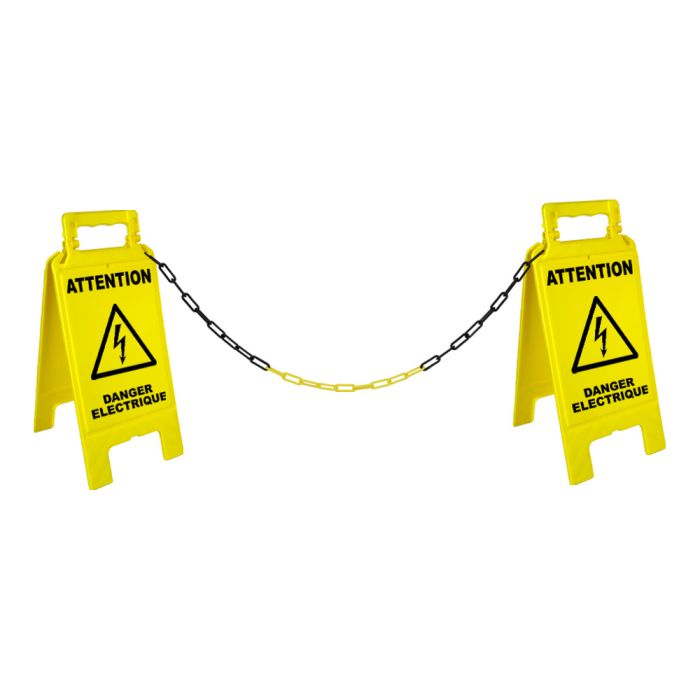 Kit Danger électrique + 5m de chaine Ø6mm - Novap