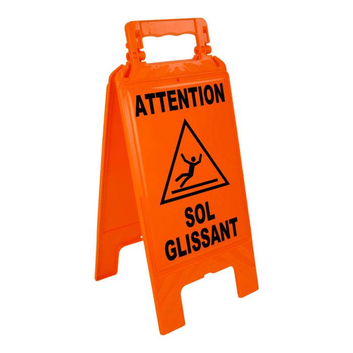 Chevalet sol glissant - orange - Novap