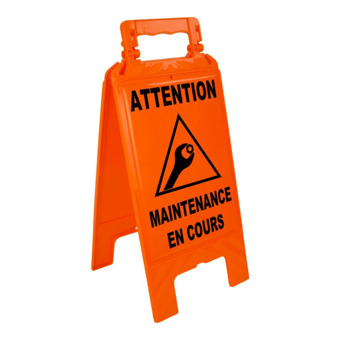 Chevalet Maintenance en cours - Orange - Novap