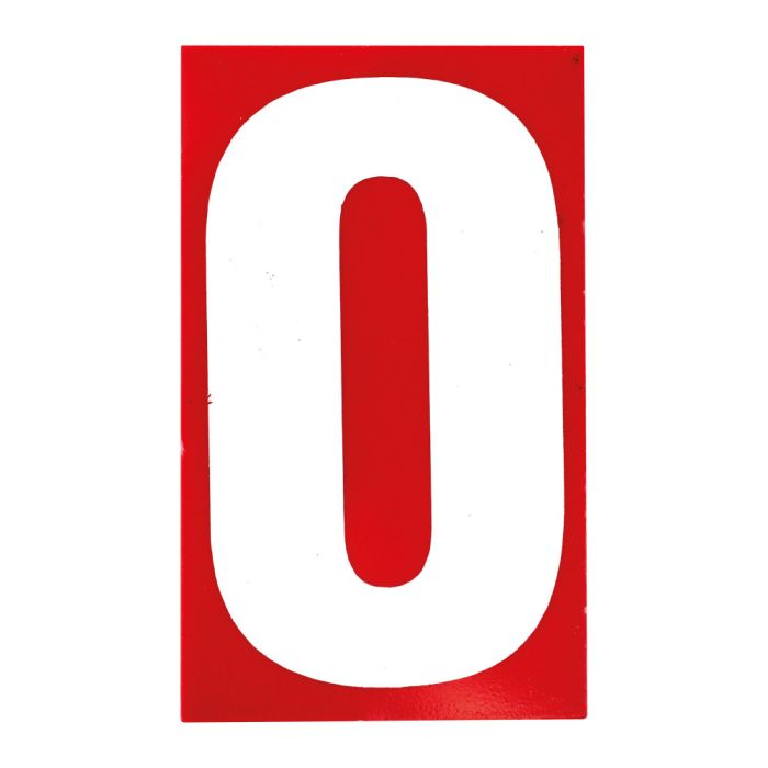 N°0 - 100x60mm Rouge/Blanc - Novap