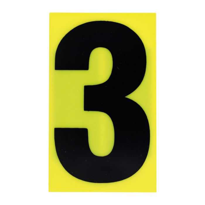 N°3 - 50x30mm Jaune/Noir - Novap