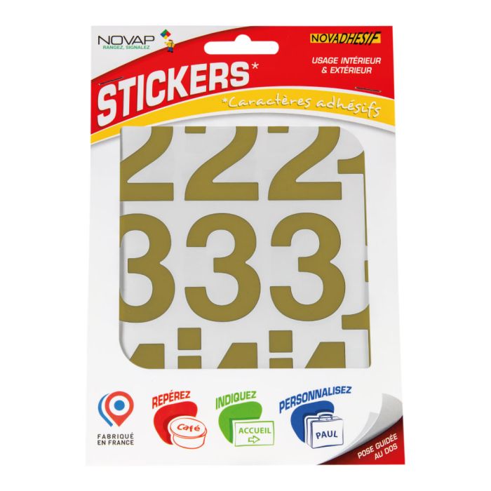 Lot De 126 Autocollants Lettres Et Chiffres Noirs - 4 Feuilles, Uxcell, Neuf