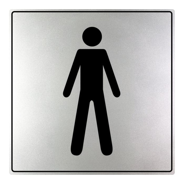Plaques de porte Toilettes Hommes - ISO 7001 - Novap