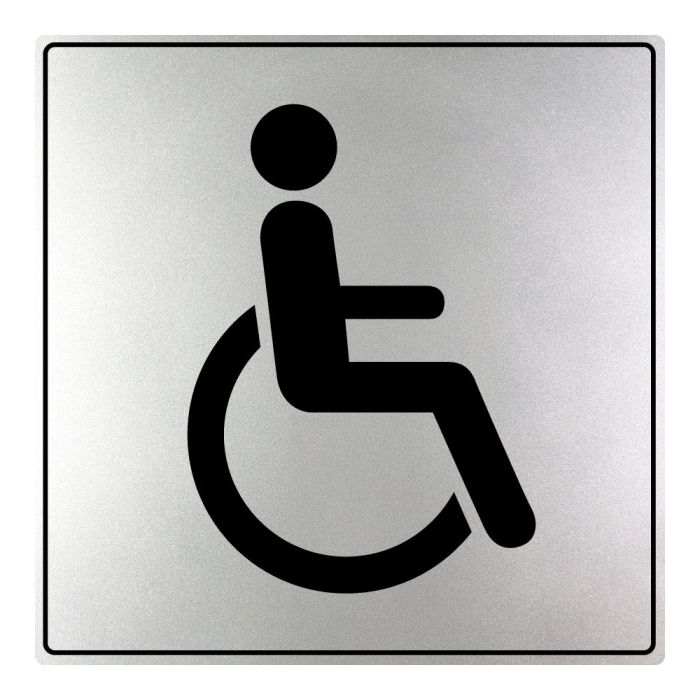Plaques de porte Toilettes handicapés - ISO 7001 - Novap
