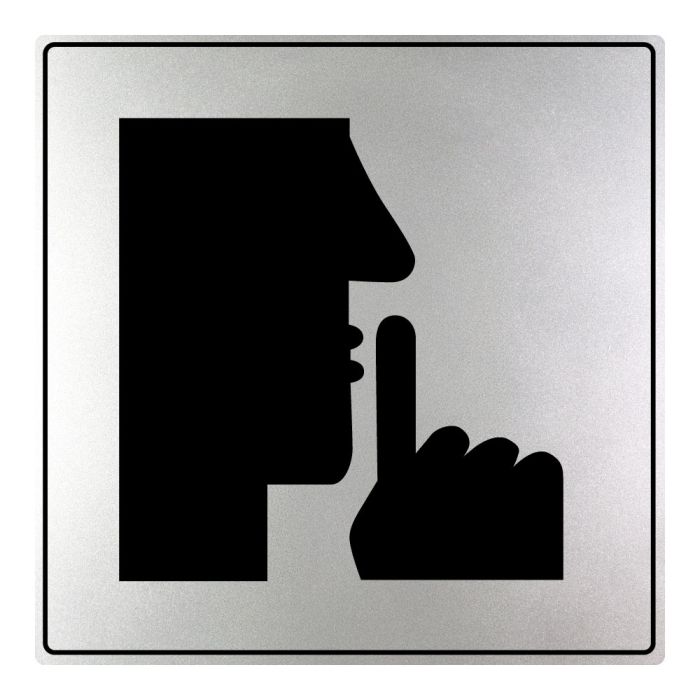 Plaques de porte Silence - ISO 7001 - Novap