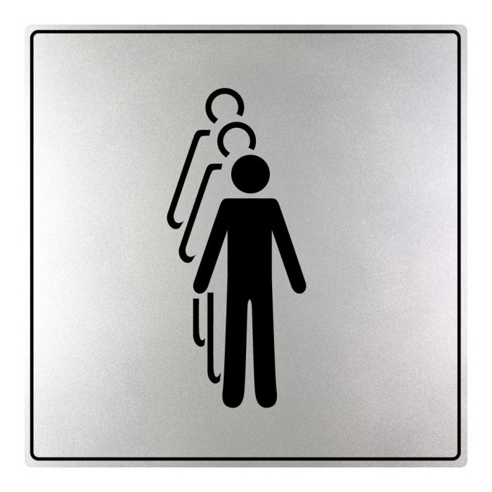 Plaques de porte Présentez-vous un par un - ISO 7001 - Novap