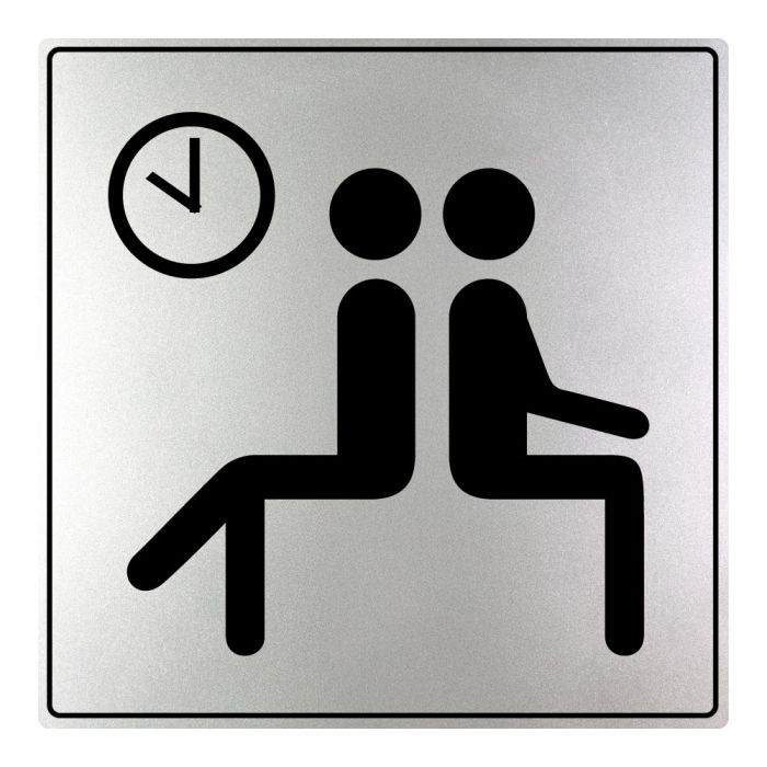 Plaques de porte Salle d'attente - ISO 7001 - Novap