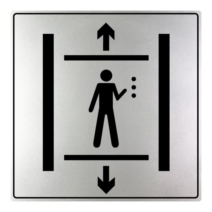 Plaques de porte Ascenseur - ISO 7001 - Novap