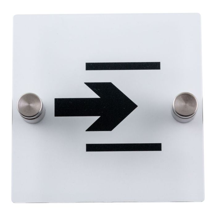 Plaque de porte transparente - Entrée - Novap