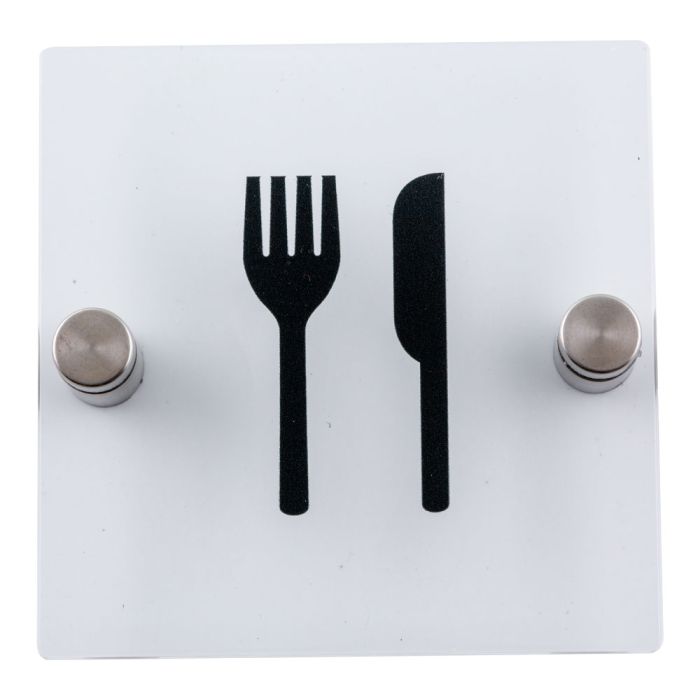 Plaque de porte transparente -Restaurant - Novap