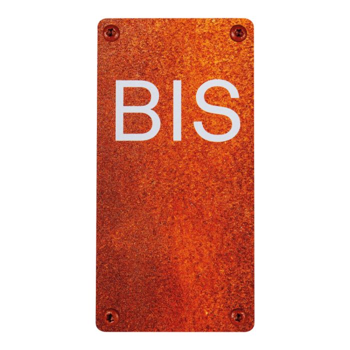 Numéro de maison - N°BIS - effet acier rouillé - Novap