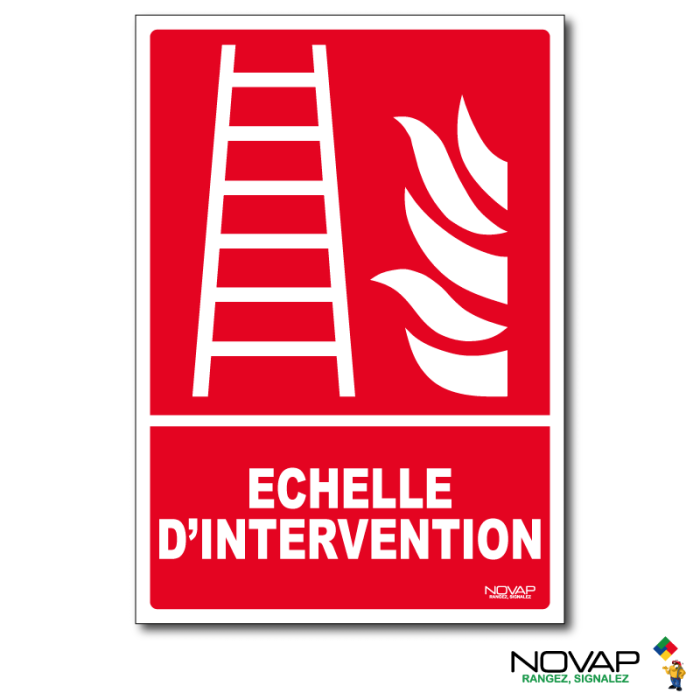 Panneau Echelle d'intervention - Rigide A5 - Novap
