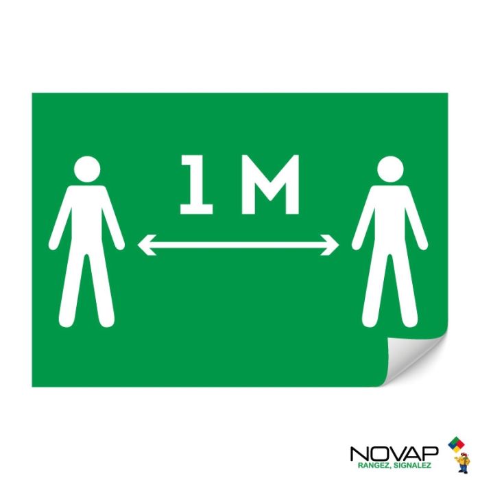 Panneau 1 mètre - Vert - Adhésif A4 - 4610160