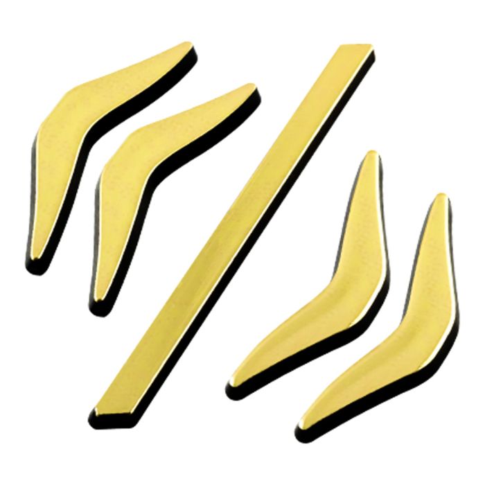 Caractères / +  " en relief autocollant - Or - Novap"