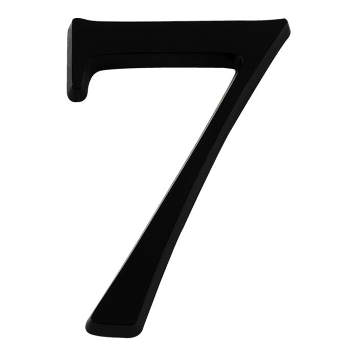 Chiffre 7 en relief autocollant - Noir - Novap