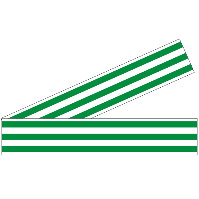 Décalcomanies Bandes Vertes INTERDECAL - 0.5mm, 119x79mm, Neuf Pour Modélisme