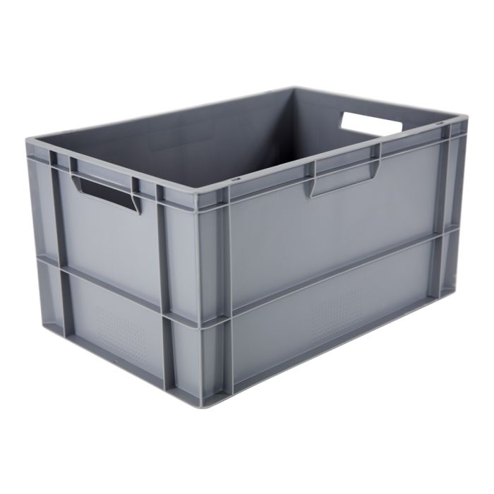 Bac gerbable - 600x400x320 mm 60L gris norme Europe - Novap