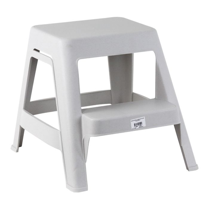 Marchepied 2 marches Blanc moucheté - Novap