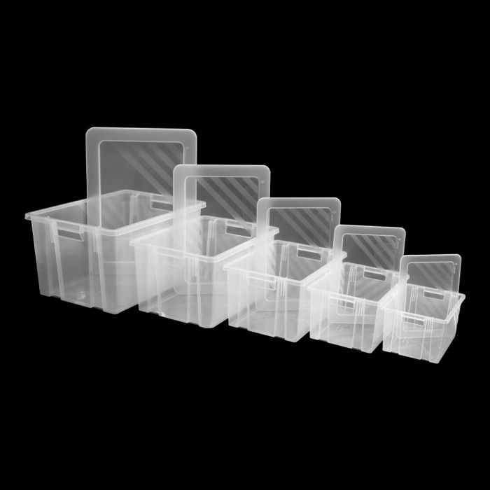 Boite de rangement Novabac 6 au 54 Litres Translucide + les couvercles - Novap