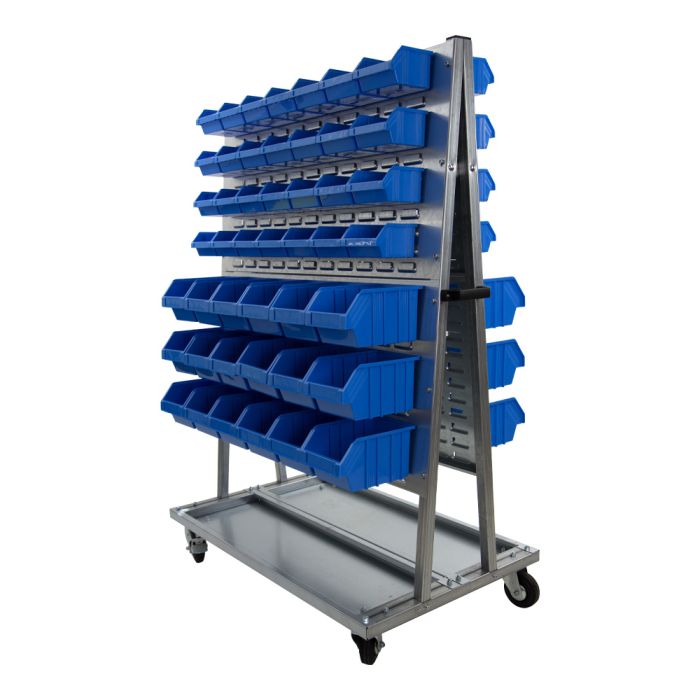 Chariot sur roues équipé de bacs 1L et 3L - Novap