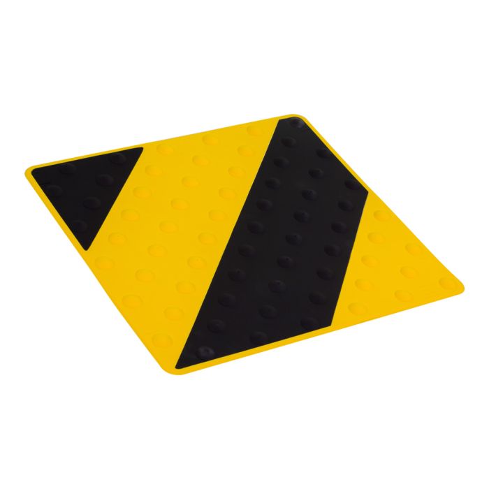 Dalle podotactile intérieure/extérieure Noir/Jaune- Novap