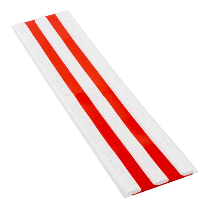 Bande d'aide à l'orientation - BAO 3 Nervures - Blanc/Rouge - Novap