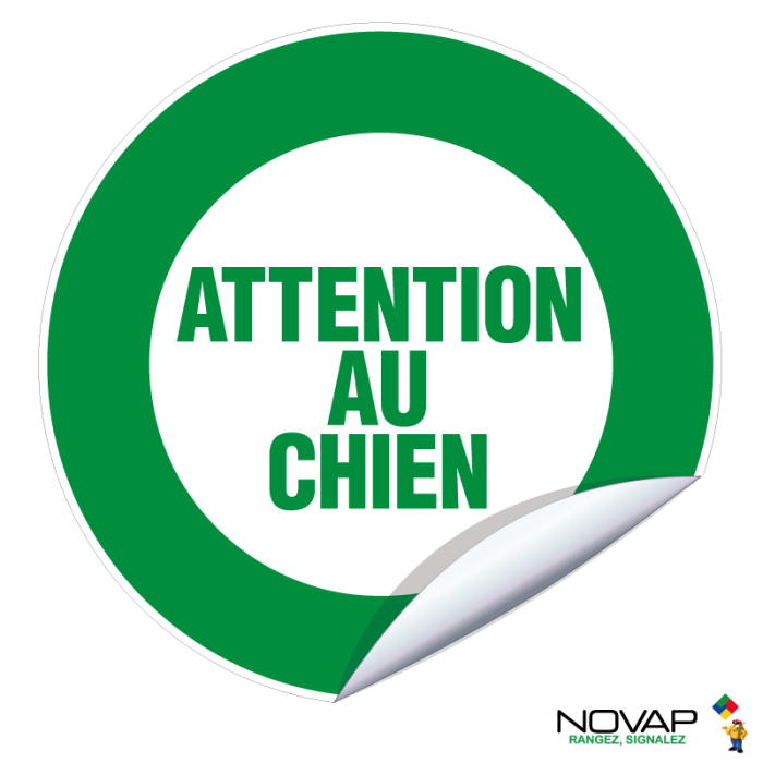 Adhésifs Attention au chien - Novap