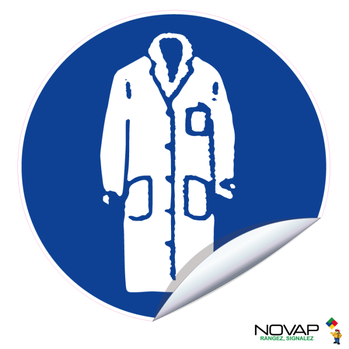 Adhésifs Obligation de porter une blouse - Novap