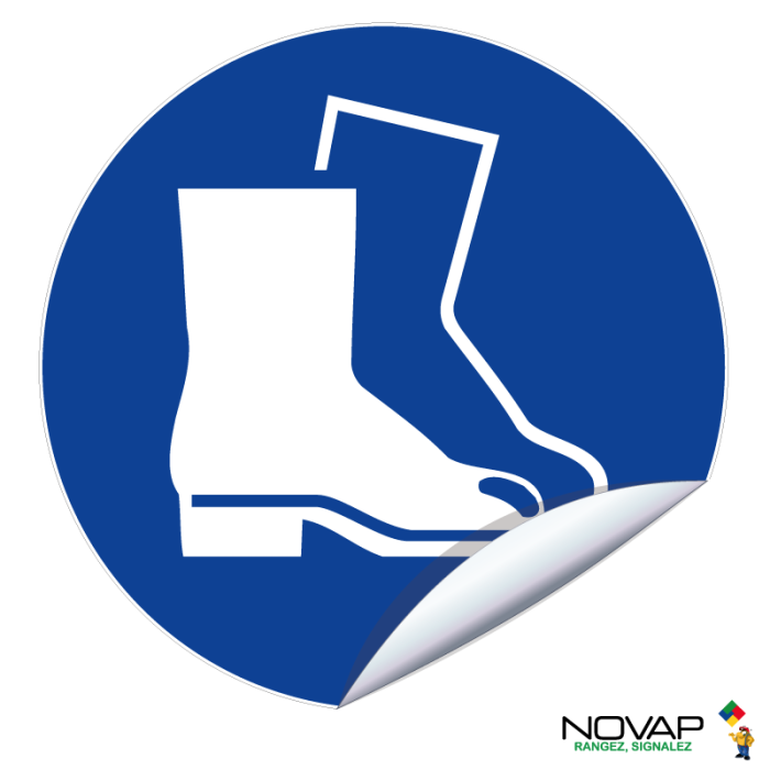 Adhésifs Chaussures de sécurité obligatoire - Novap