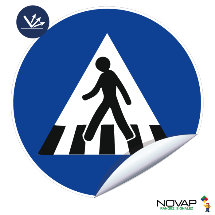Adhésif Passage piétons - Classe 2 - Ø300mm - Novap