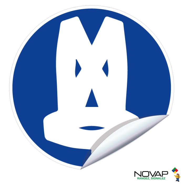 Adhésifs Obligation de porter un gilet de sécurité - Novap