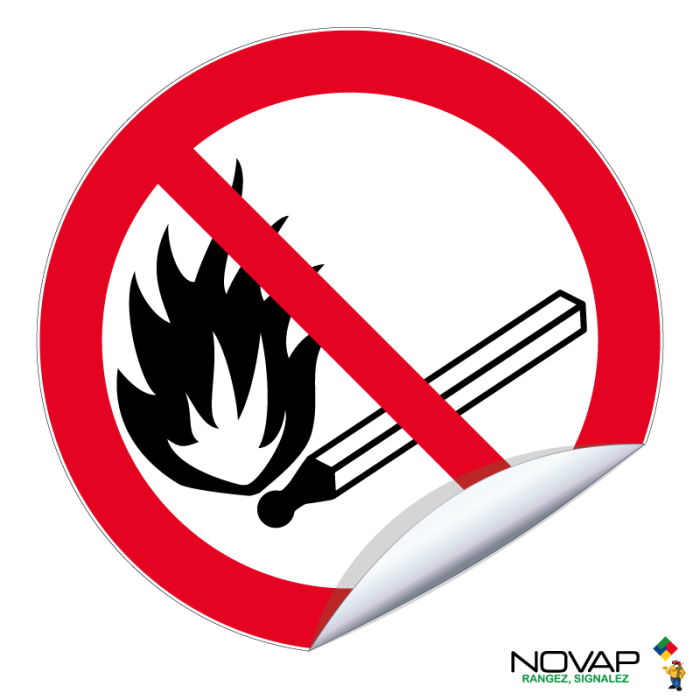 Adhésifs Interdiction de feu - Novap