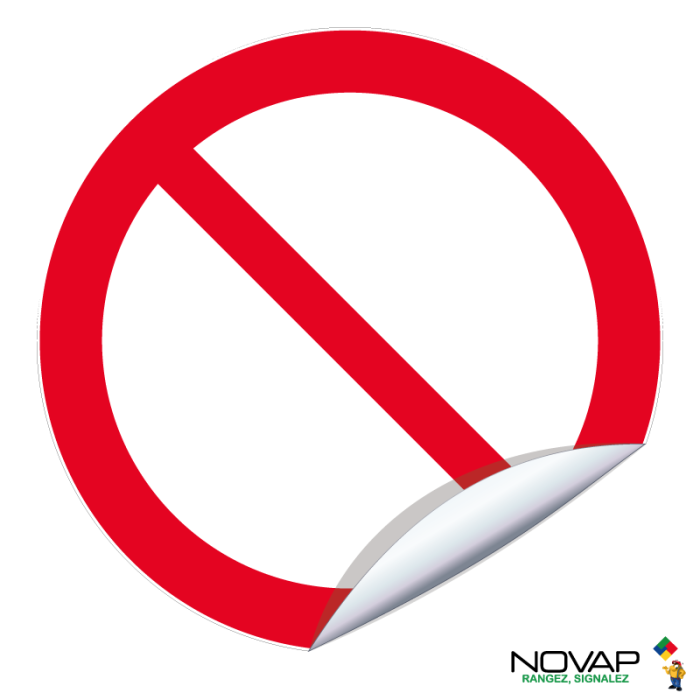Adhésifs Interdiction signal général - Novap