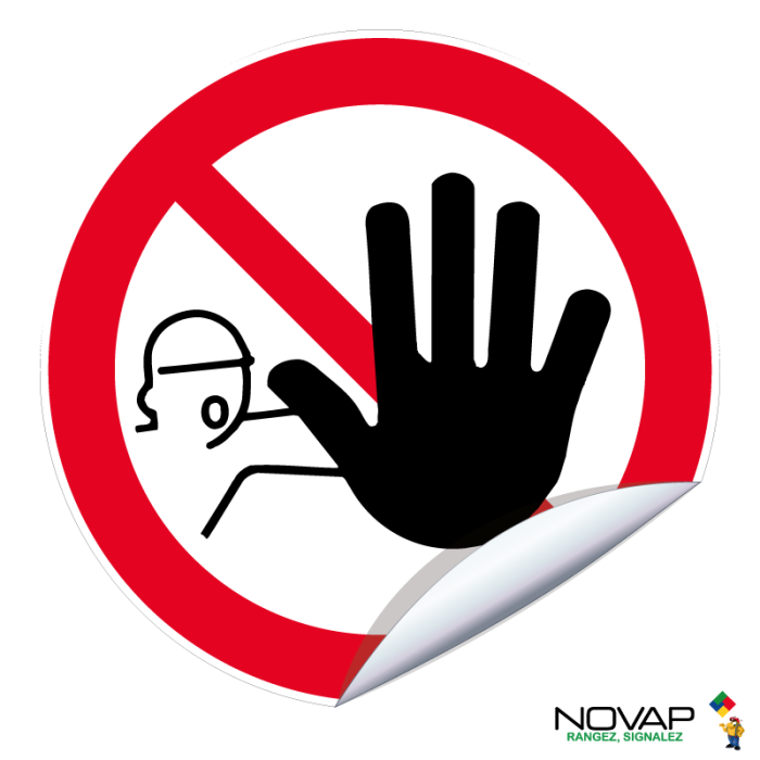 Adhésifs Interdiction de franchir le signal - Novap