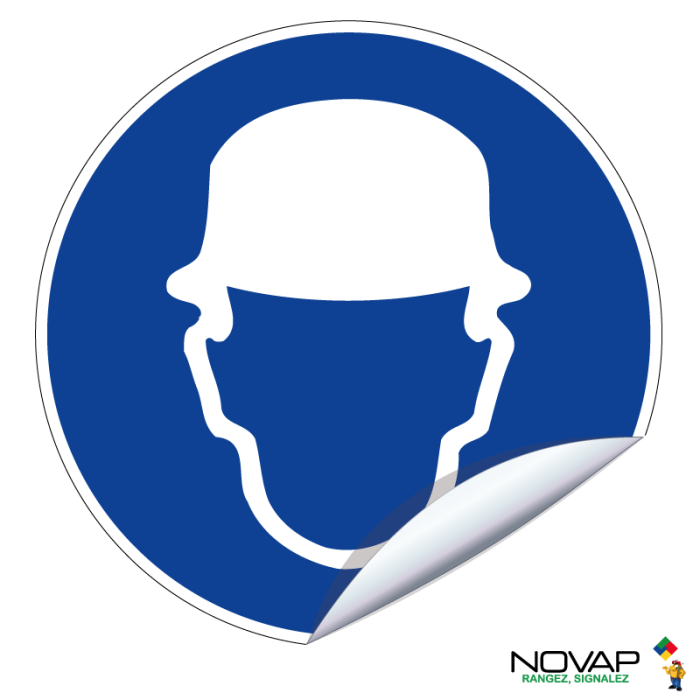 Adhésifs Obligation de porter un casque - Novap