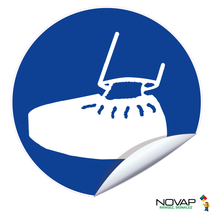 Adhésifs Obligation de porter des sur-chaussures - Novap