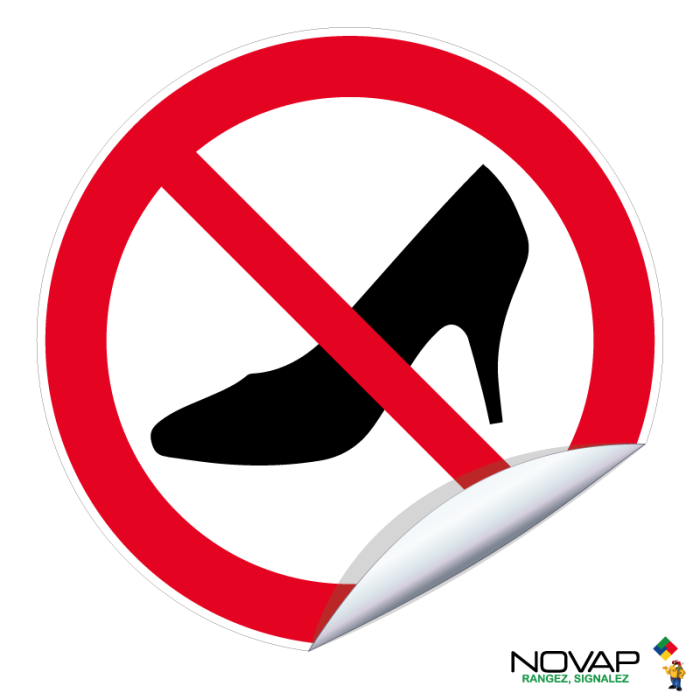 Adhésifs Talons aiguille interdits - Novap