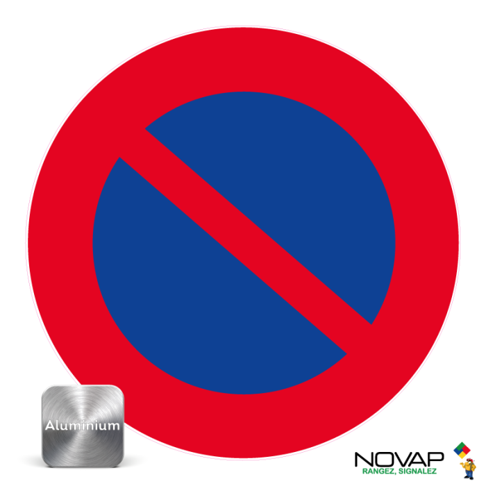 Panneau Aluminium Défense de stationner - Novap