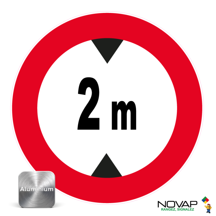 Panneau Aluminium Hauteur limitée à 2m - Novap