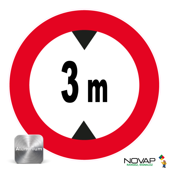Panneau Aluminium Hauteur limitée à 3 m - Novap