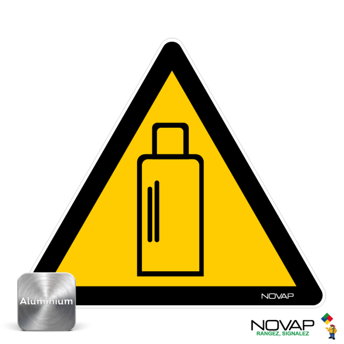 Panneau Alu Danger présence de bouteilles de gaz - Novap