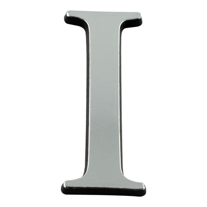 Lettre I en relief autocollant - Argent - Novap