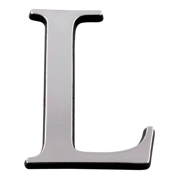 Lettre L en relief autocollant - Argent - Novap
